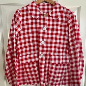 Red Gingham Check Spring Jacket ADORABLE!!!